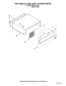 03 - Top Grille And Unit Cover Parts parts for Kitchenaid Refrigerator KBRC36FTS06 / from AppliancePartsPros.com