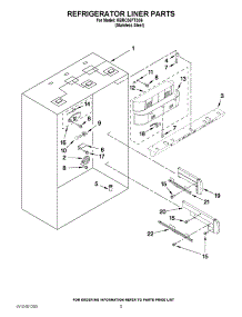 04 - Refrigerator Liner Parts parts for Kitchenaid Refrigerator KBRC36FTS06 / from AppliancePartsPros.com