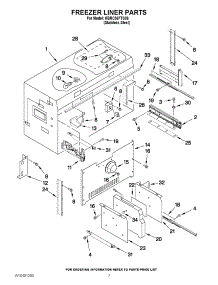 05 - Freezer Liner Parts parts for Kitchenaid Refrigerator KBRC36FTS06 / from AppliancePartsPros.com