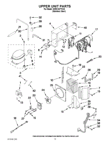 09 - Upper Unit Parts parts for Kitchenaid Refrigerator KBRC36FTS06 / from AppliancePartsPros.com