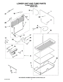 10 - Lower Unit And Tube Parts parts for Kitchenaid Refrigerator KBRC36FTS06 / from AppliancePartsPros.com