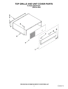03 - Top Grille And Unit Cover Parts parts for Kitchenaid Refrigerator KSSC48FTS16 / from AppliancePartsPros.com