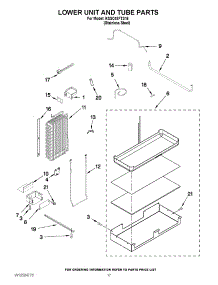 11 - Lower Unit And Tube Parts parts for Kitchenaid Refrigerator KSSC48FTS16 / from AppliancePartsPros.com