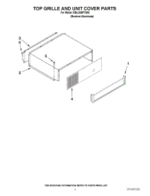 03 - Top Grille And Unit Cover Parts parts for Kitchenaid Refrigerator KBLO36FTX06 / from AppliancePartsPros.com