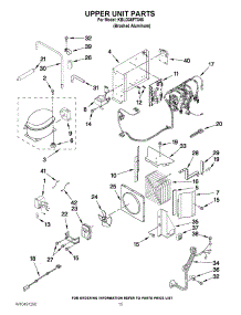 09 - Upper Unit Parts parts for Kitchenaid Refrigerator KBLO36FTX06 / from AppliancePartsPros.com