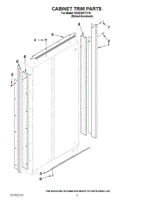 02 - Cabinet Trim Parts parts for Kitchenaid Refrigerator KSSO48FTX16 / from AppliancePartsPros.com