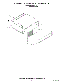 03 - Top Grille And Unit Cover Parts parts for Kitchenaid Refrigerator KSSO48FTX16 / from AppliancePartsPros.com