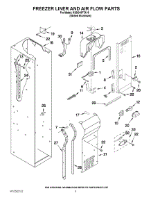 07 - Freezer Liner And Air Flow Parts parts for Kitchenaid Refrigerator KSSO48FTX16 / from AppliancePartsPros.com