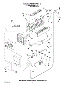 12 - Icemaker Parts parts for Kitchenaid Refrigerator KSSO48FTX16 / from AppliancePartsPros.com