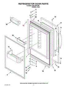 07 - Refrigerator Door Parts parts for Kitchenaid Refrigerator KBLC36FTS06 / from AppliancePartsPros.com
