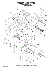 05 - Freezer Liner Parts parts for Kitchenaid Refrigerator KBRO36FTX06 / from AppliancePartsPros.com