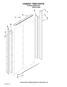 02 - Cabinet Trim Parts parts for Kitchenaid Refrigerator KSSC42FTS16 / from AppliancePartsPros.com