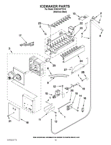 12 - Icemaker Parts parts for Kitchenaid Refrigerator KSSC42FTS16 / from AppliancePartsPros.com