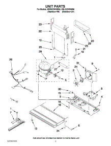 06 - Unit Parts parts for Kitchenaid Refrigerator KBRS22KWMS6 / from AppliancePartsPros.com