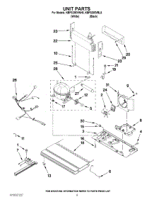 05 - Unit Parts parts for Kitchenaid Refrigerator KBFS20EVBL8 / from AppliancePartsPros.com