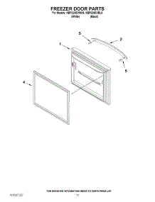07 - Freezer Door Parts parts for Kitchenaid Refrigerator KBFS20EVBL8 / from AppliancePartsPros.com
