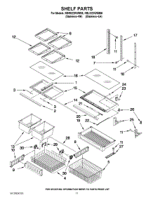 07 - Shelf Parts parts for Kitchenaid Refrigerator KBLS22KWMS6 / from AppliancePartsPros.com