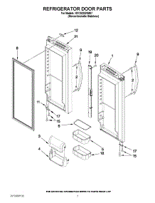 04 - Refrigerator Door Parts parts for Kitchenaid Refrigerator KFCS22EVMS7 / from AppliancePartsPros.com