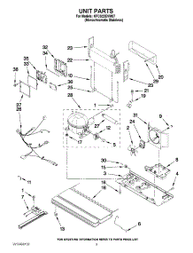 05 - Unit Parts parts for Kitchenaid Refrigerator KFCS22EVMS7 / from AppliancePartsPros.com