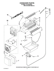 07 - Icemaker Parts parts for Kitchenaid Refrigerator KFCS22EVMS7 / from AppliancePartsPros.com