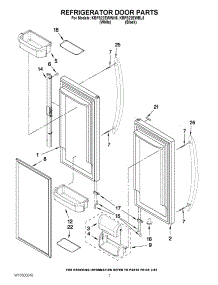 04 - Refrigerator Door Parts parts for Kitchenaid Refrigerator KBFS22EWBL5 / from AppliancePartsPros.com