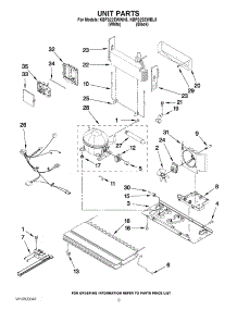05 - Unit Parts parts for Kitchenaid Refrigerator KBFS22EWBL5 / from AppliancePartsPros.com