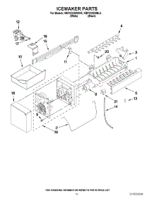 08 - Icemaker Parts parts for Kitchenaid Refrigerator KBFS22EWBL5 / from AppliancePartsPros.com
