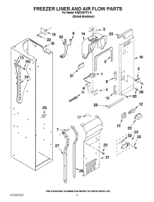 07 - Freezer Liner And Air Flow Parts parts for Kitchenaid Refrigerator KSSO36FTX15 / from AppliancePartsPros.com