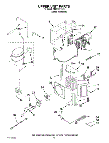 10 - Upper Unit Parts parts for Kitchenaid Refrigerator KSSO36FTX15 / from AppliancePartsPros.com