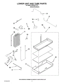 11 - Lower Unit And Tube Parts parts for Kitchenaid Refrigerator KSSO36FTX15 / from AppliancePartsPros.com