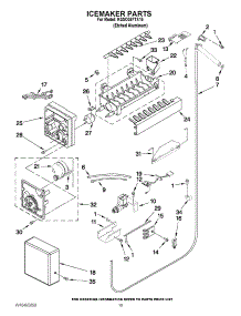 12 - Icemaker Parts parts for Kitchenaid Refrigerator KSSO36FTX15 / from AppliancePartsPros.com