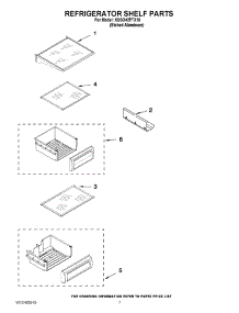 05 - Refrigerator Shelf Parts parts for Kitchenaid Refrigerator KSSO42FTX15 / from AppliancePartsPros.com