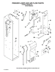 07 - Freezer Liner And Air Flow Parts parts for Kitchenaid Refrigerator KSSO42FTX15 / from AppliancePartsPros.com