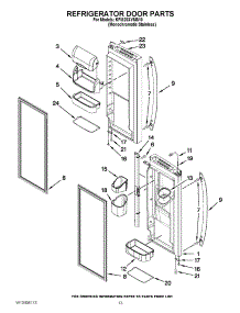 07 - Refrigerator Door Parts parts for Kitchenaid Refrigerator KFIS20XVMS10 / from AppliancePartsPros.com