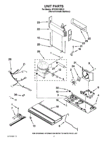 10 - Unit Parts parts for Kitchenaid Refrigerator KFIS20XVMS10 / from AppliancePartsPros.com