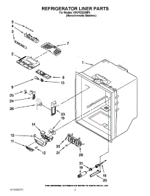03 - Refrigerator Liner Parts parts for Kitchenaid Refrigerator KFCP22EXMP3 / from AppliancePartsPros.com