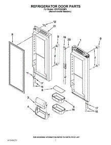04 - Refrigerator Door Parts parts for Kitchenaid Refrigerator KFCP22EXMP3 / from AppliancePartsPros.com