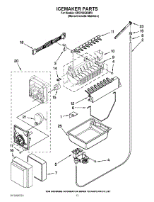 07 - Icemaker Parts parts for Kitchenaid Refrigerator KFCP22EXMP3 / from AppliancePartsPros.com