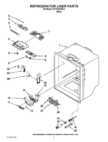 03 - Refrigerator Liner Parts parts for Kitchenaid Refrigerator KFCO22EVBL3 / from AppliancePartsPros.com