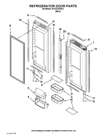 04 - Refrigerator Door Parts parts for Kitchenaid Refrigerator KFCO22EVBL3 / from AppliancePartsPros.com