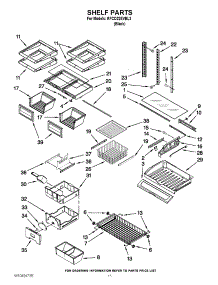 06 - Shelf Parts parts for Kitchenaid Refrigerator KFCO22EVBL3 / from AppliancePartsPros.com