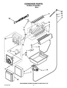 07 - Icemaker Parts parts for Kitchenaid Refrigerator KFCO22EVBL3 / from AppliancePartsPros.com