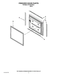 08 - Freezer Door Parts parts for Kitchenaid Refrigerator KFCO22EVBL3 / from AppliancePartsPros.com
