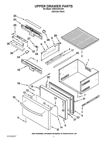 03 - Upper Drawer Parts parts for Kitchenaid Refrigerator KDDC24CVS01 / from AppliancePartsPros.com