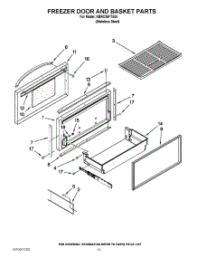 08 - Freezer Door And Basket Parts parts for Kitchenaid Refrigerator KBRC36FTS05 / from AppliancePartsPros.com