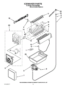 07 - Icemaker Parts parts for Kitchenaid Refrigerator KFCS22EVMS6 / from AppliancePartsPros.com
