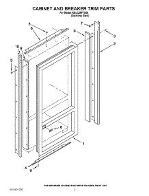 02 - Cabinet And Breaker Trim Parts parts for Kitchenaid Refrigerator KBLC36FTS05 / from AppliancePartsPros.com
