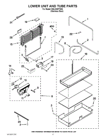 10 - Lower Unit And Tube Parts parts for Kitchenaid Refrigerator KBLC36FTS05 / from AppliancePartsPros.com