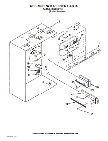 04 - Refrigerator Liner Parts parts for Kitchenaid Refrigerator KBLO36FTX05 / from AppliancePartsPros.com