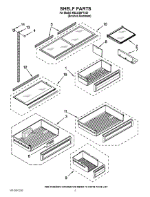 06 - Shelf Parts parts for Kitchenaid Refrigerator KBLO36FTX05 / from AppliancePartsPros.com